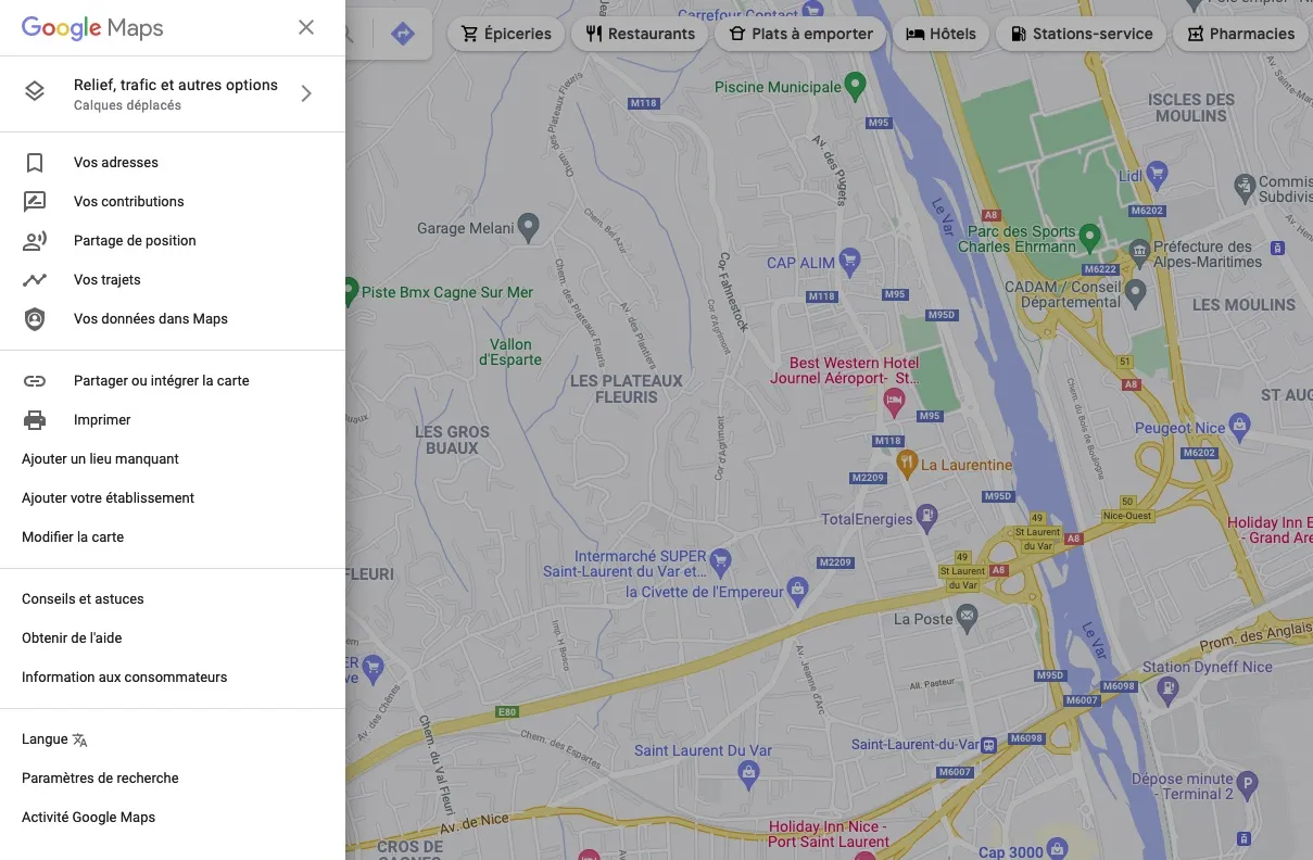 Recherche d'un artisan sur Google Maps depuis un téléphone